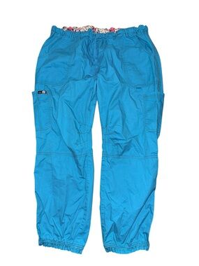 koi women’s 701-R Lindsey Bright Turquoise Cargo Jogger Pants